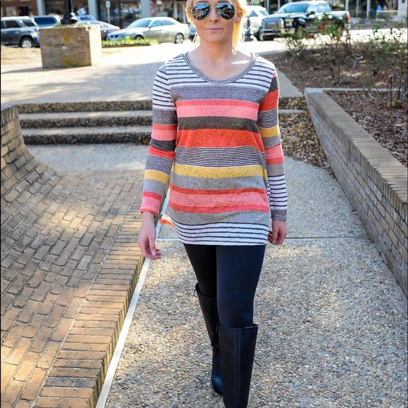 Red Striped Top - Picture 4 of 6